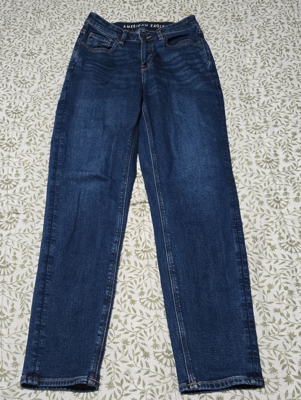 American Eagle Outfitters Dark Blue Straight Leg Jeans